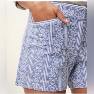 LOFT- The Riviaira Embroidered Short size 8